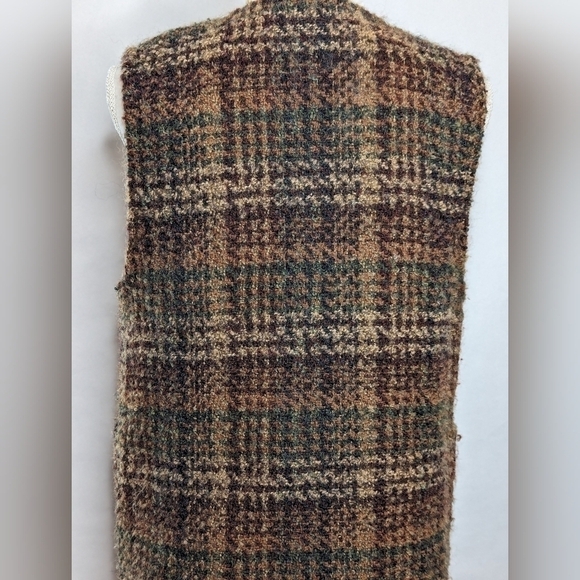 Wool Vest Plaid - Picture 4 of 11